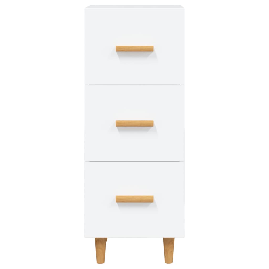 Buffet blanc 34,5x34x90 cm bois d'ingénierie