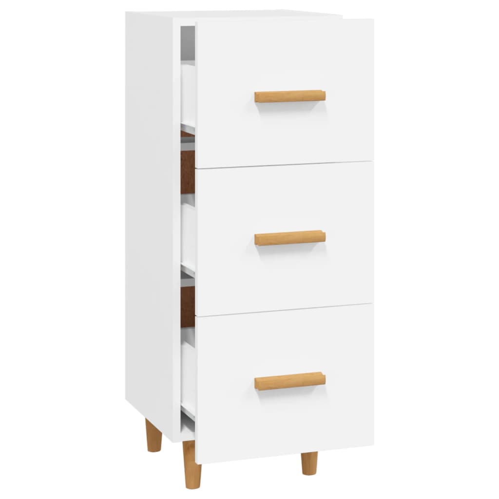 Buffet blanc 34,5x34x90 cm bois d'ingénierie