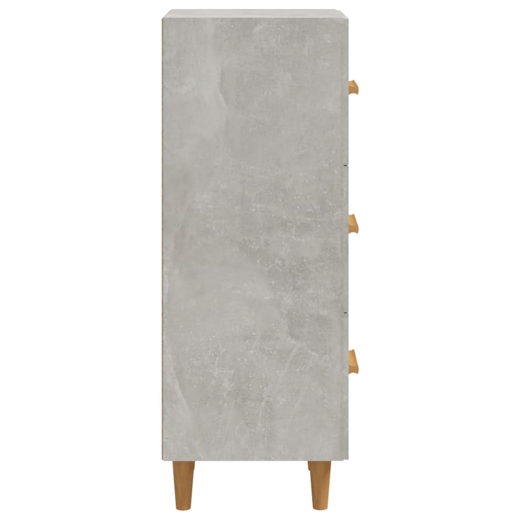 Buffet Gris béton 34,5x34x90 cm Bois d'ingénierie - XIOS