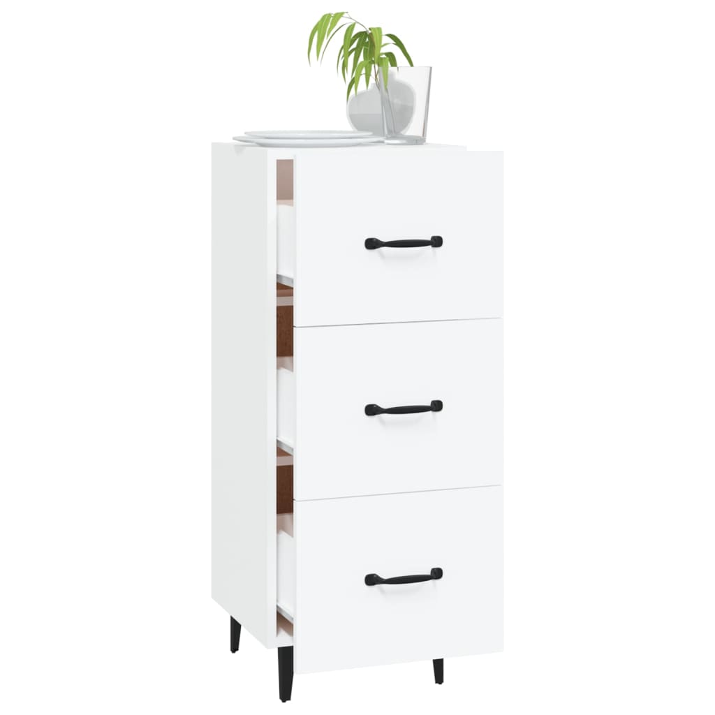 Buffet blanc 34,5x34x90 cm bois d'ingénierie - XIOS