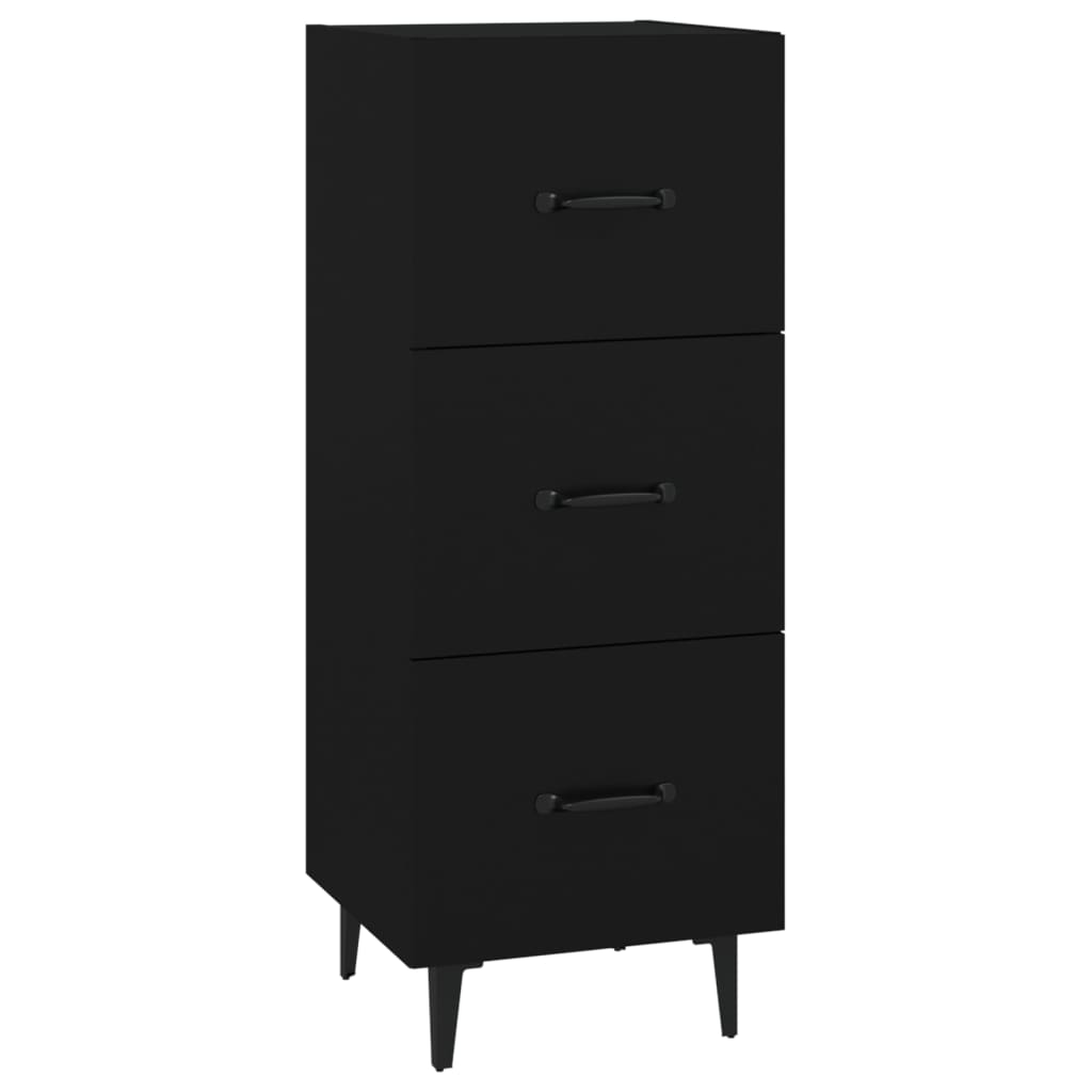 Buffet Noir 34,5x34x90 cm Bois d'ingénierie - XIOS