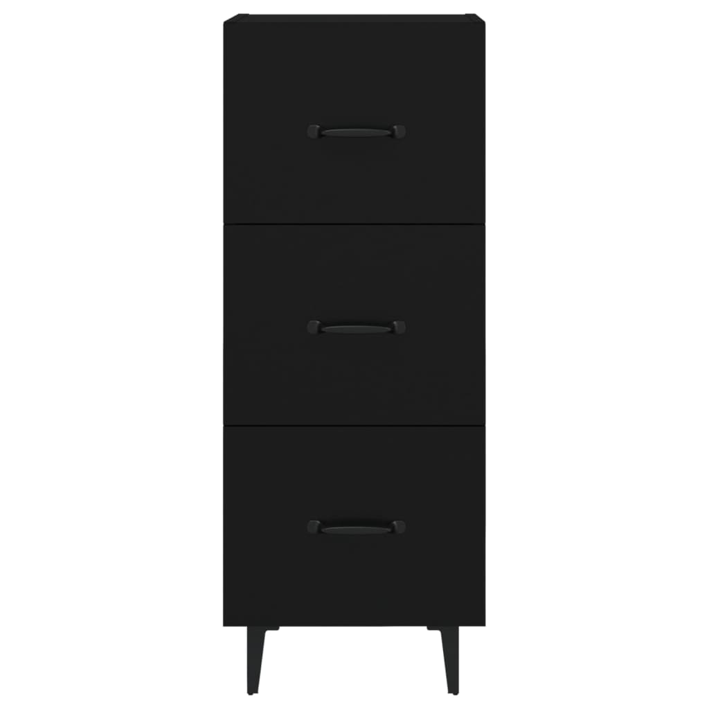 Buffet Noir 34,5x34x90 cm Bois d'ingénierie - XIOS