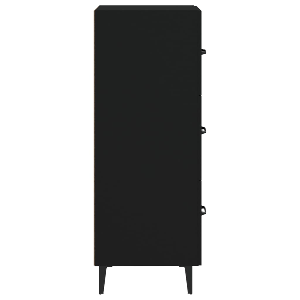 Buffet Noir 34,5x34x90 cm Bois d'ingénierie - XIOS
