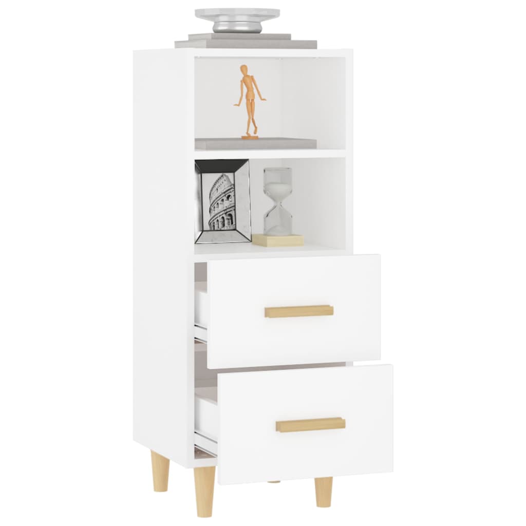 Buffet Blanc 34,5x34x90 cm Bois d'ingénierie - XIOS