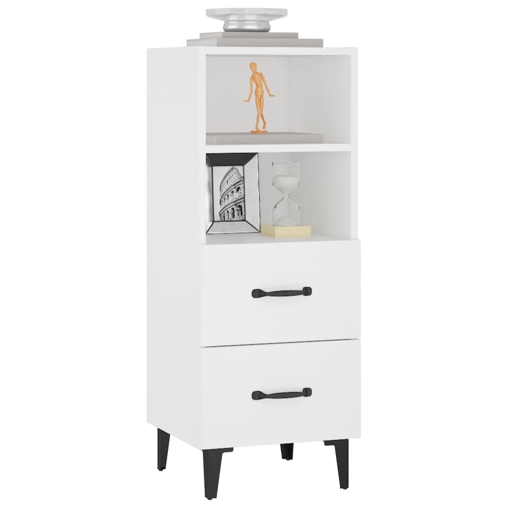 Buffet Blanc 34,5x34x90 cm Bois d'ingénierie - XIOS