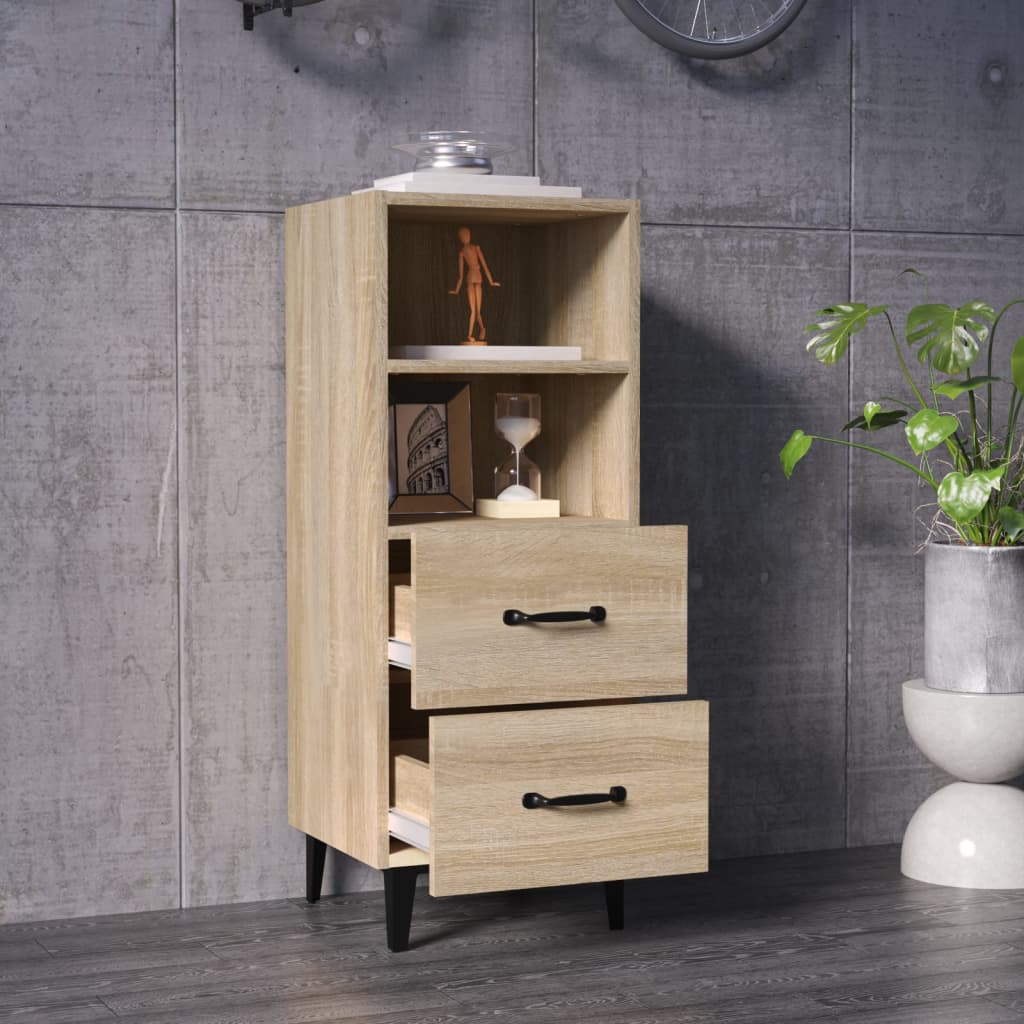 Buffet Chêne sonoma 34,5x34x90 cm Bois d'ingénierie - XIOS