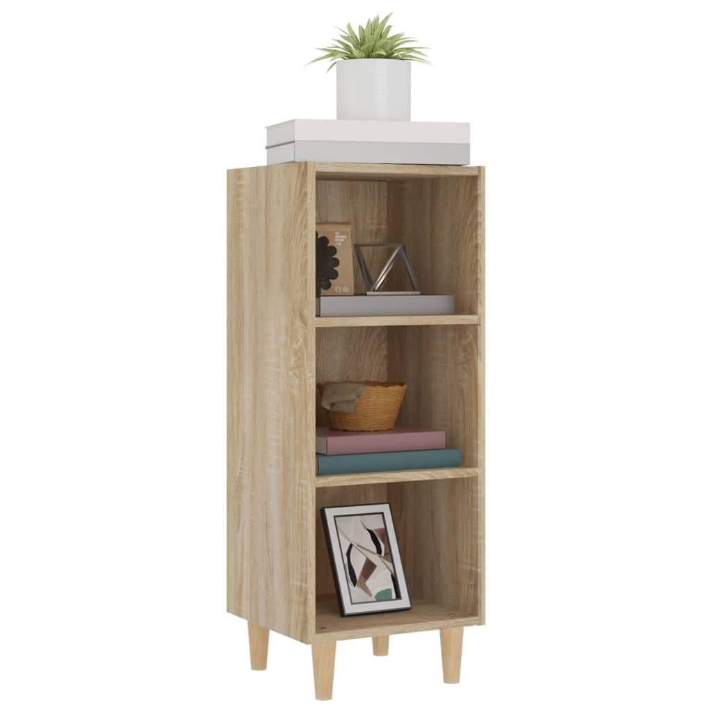 Buffet Chêne sonoma 34,5x32,5x90 cm Bois d'ingénierie