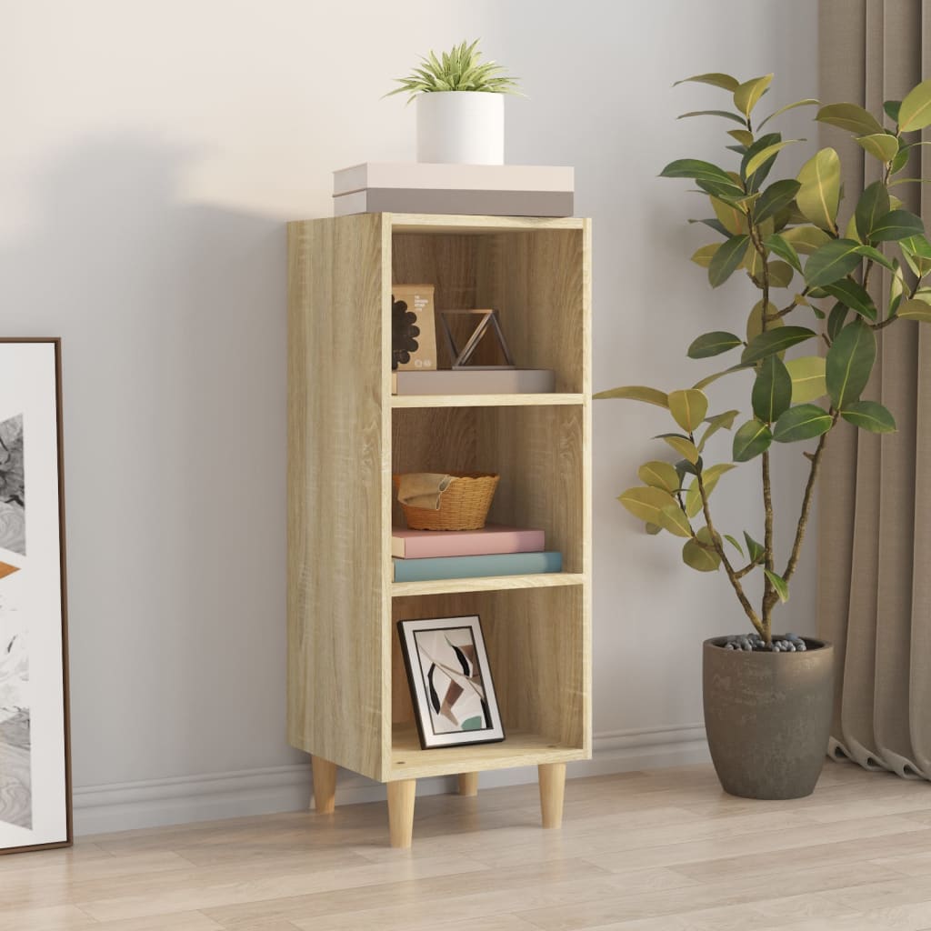 Buffet Chêne sonoma 34,5x32,5x90 cm Bois d'ingénierie