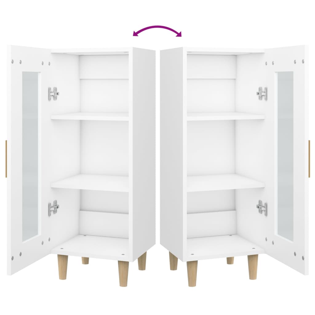 Buffet blanc 34,5x34x90 cm bois d'ingénierie
