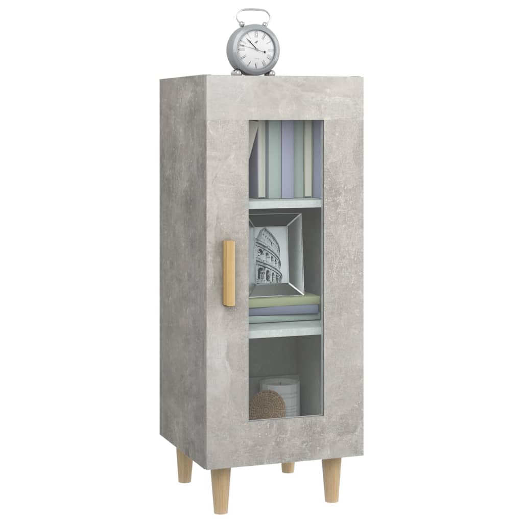 Buffet Gris béton 34,5x34x90 cm Bois d'ingénierie - XIOS