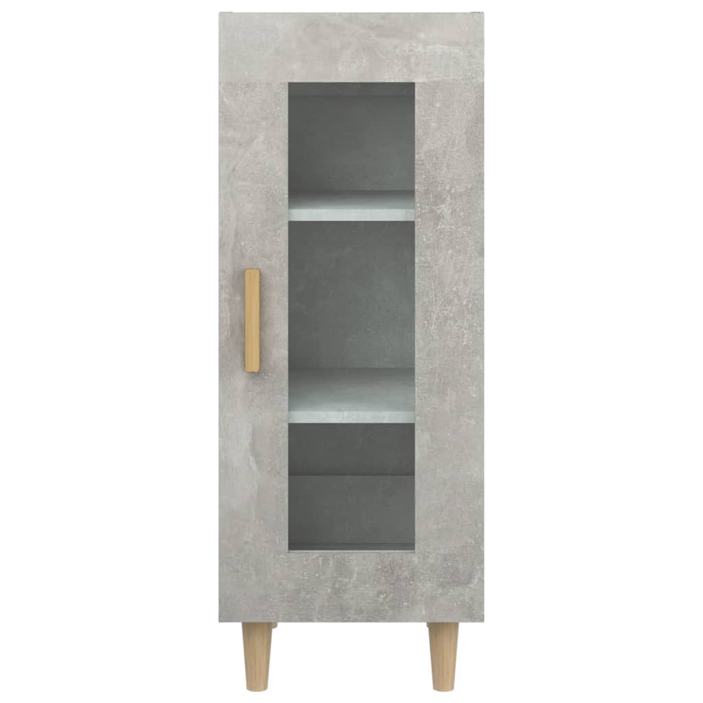 Buffet Gris béton 34,5x34x90 cm Bois d'ingénierie - XIOS