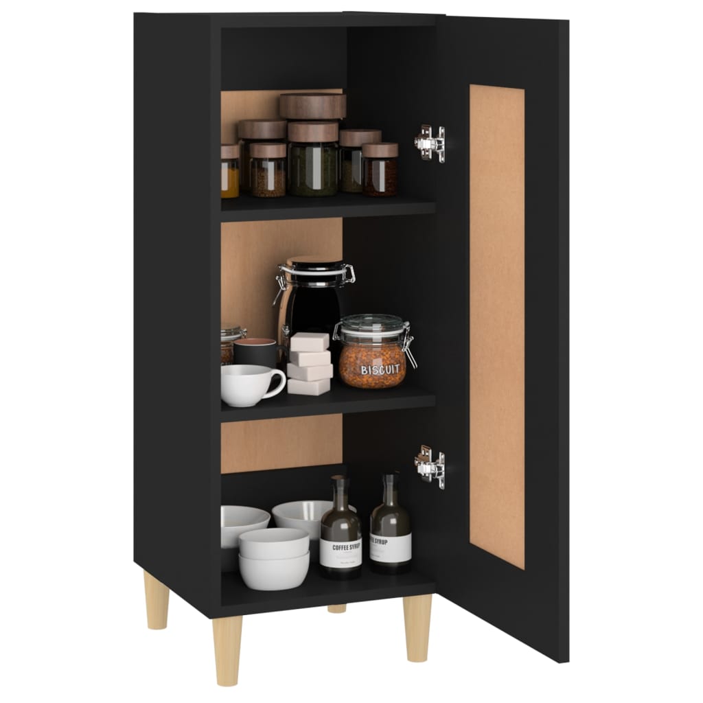 Buffet Noir 34,5x34x90 cm Bois d'ingénierie - XIOS