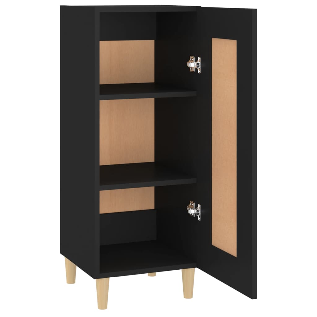 Buffet Noir 34,5x34x90 cm Bois d'ingénierie - XIOS