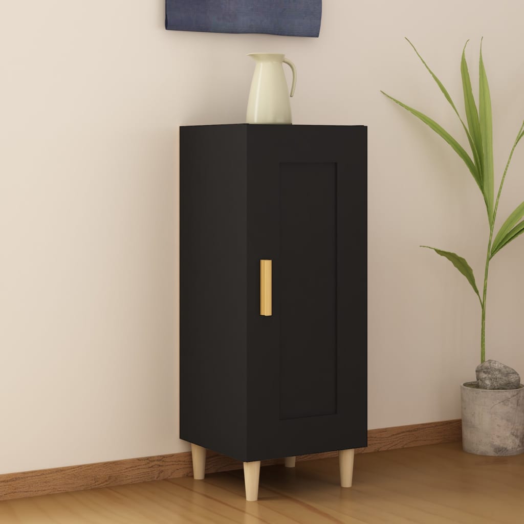 Buffet Noir 34,5x34x90 cm Bois d'ingénierie - XIOS