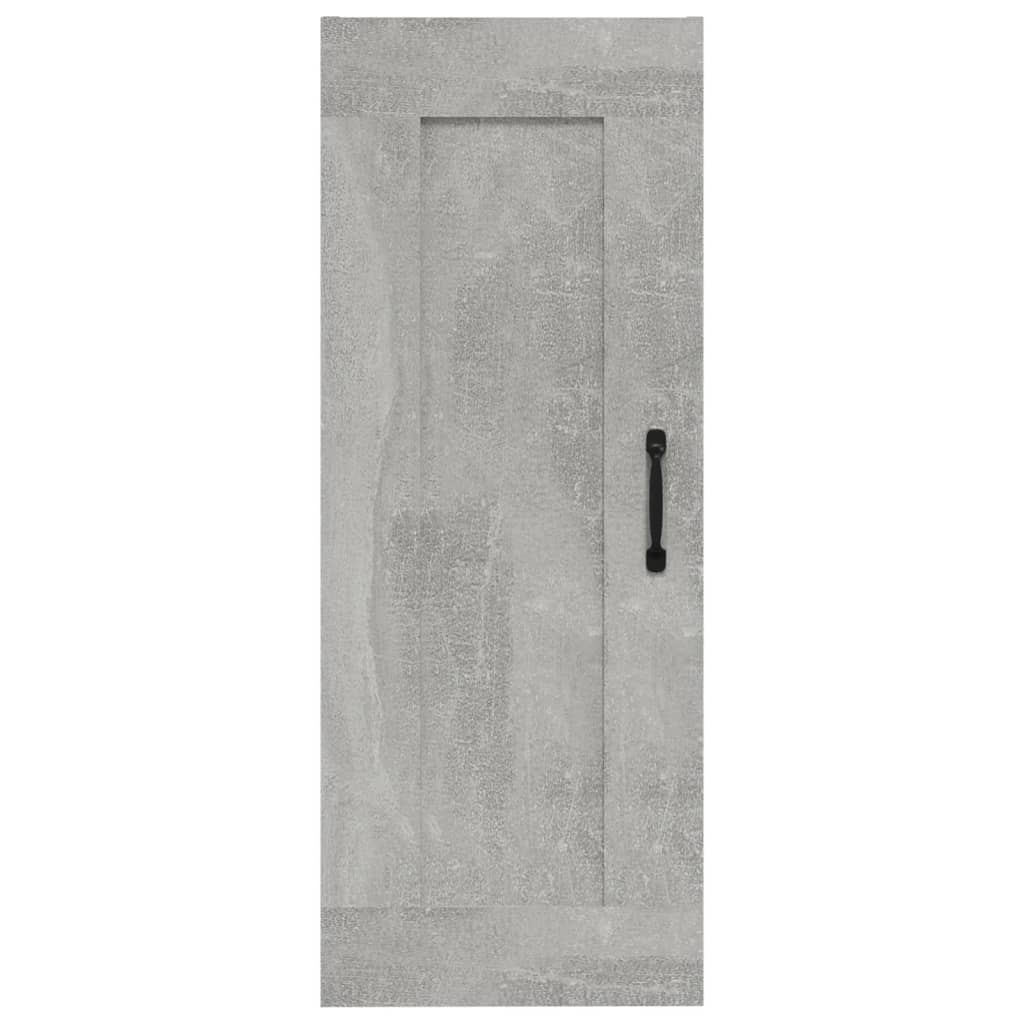 Armoire suspendue Gris béton 35x34x90 cm Bois d'ingénierie