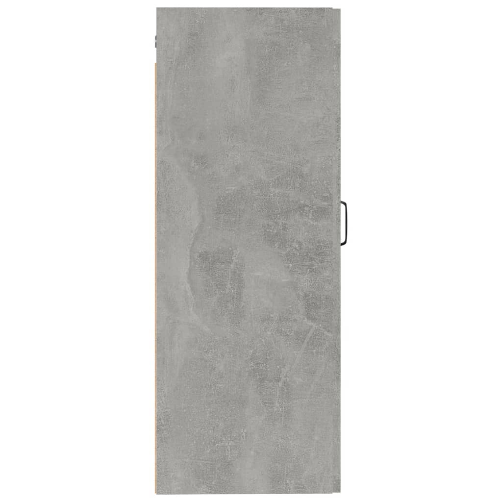 Armoire suspendue Gris béton 35x34x90 cm Bois d'ingénierie
