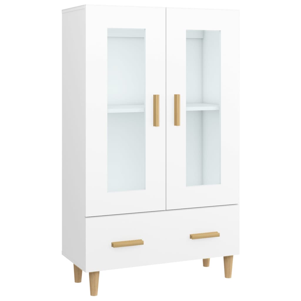 Buffet haut Blanc 70x31x115 cm Bois d'ingénierie - XIOS