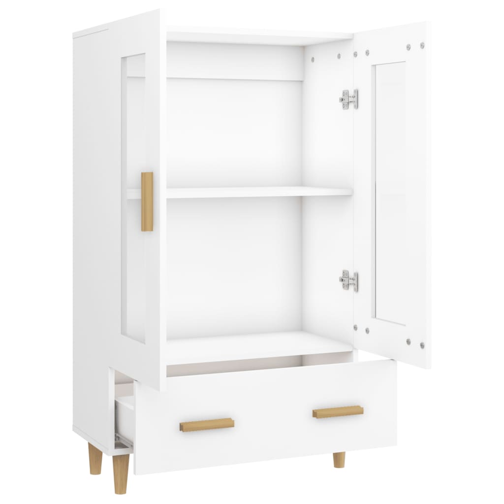 Buffet haut Blanc 70x31x115 cm Bois d'ingénierie - XIOS