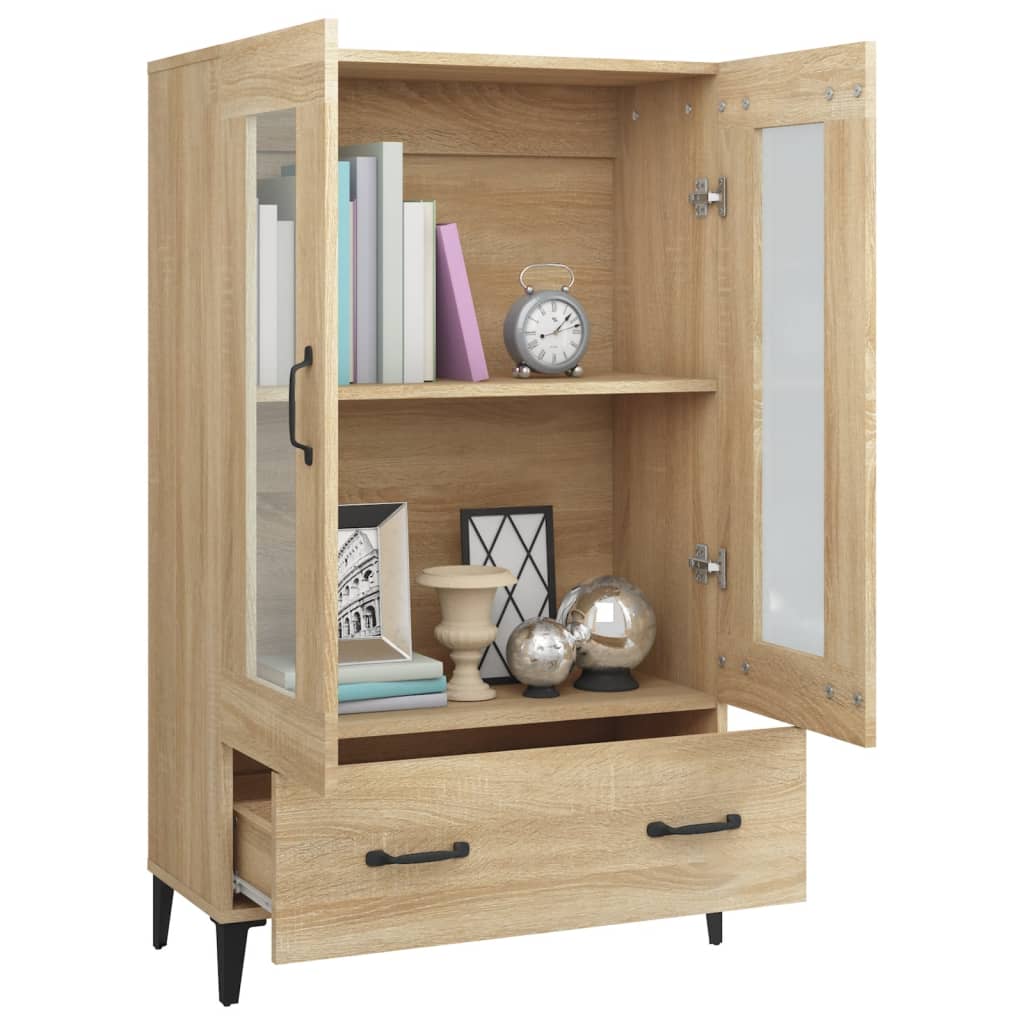 Buffet haut Chêne sonoma 70x31x115 cm Bois d'ingénierie - XIOS