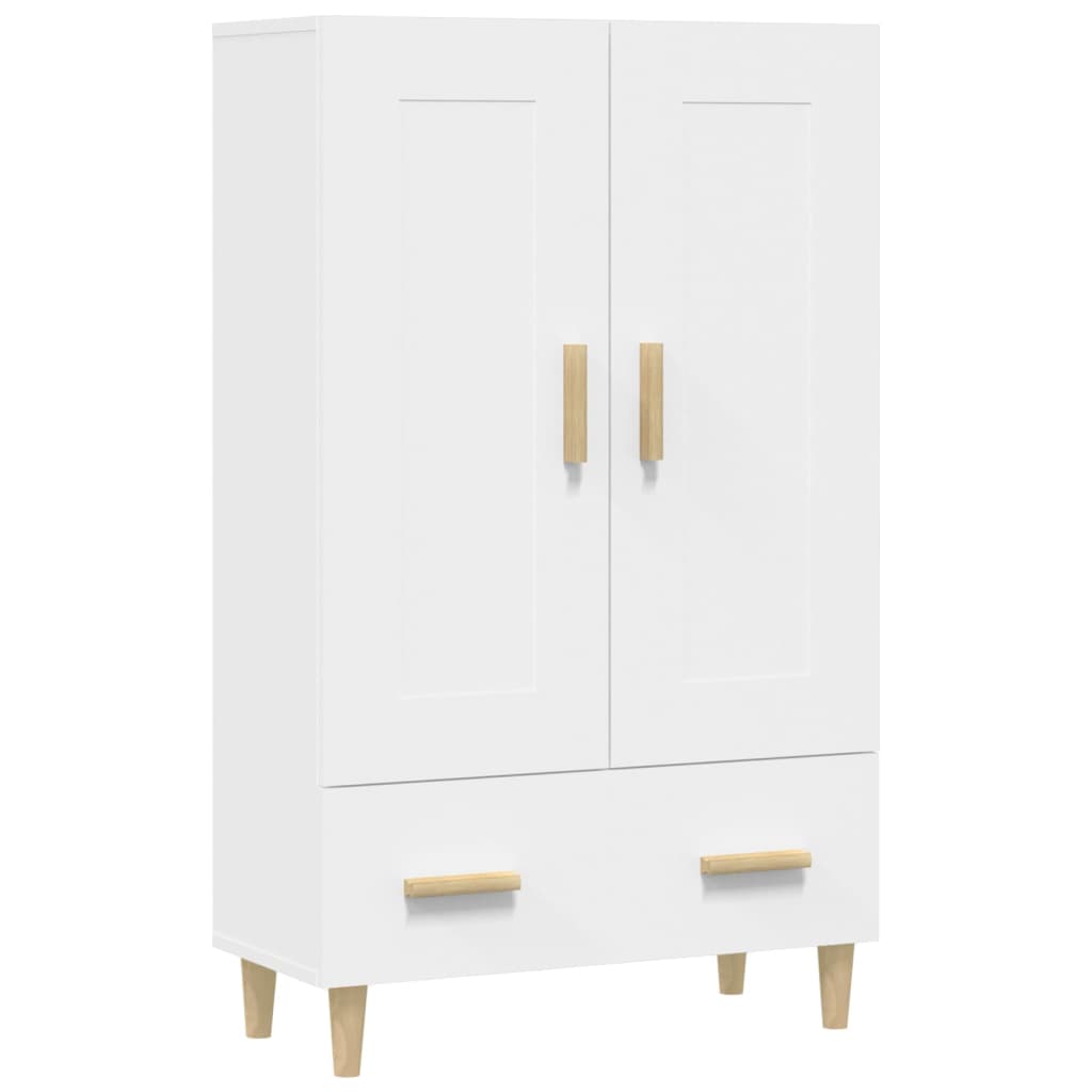 Buffet haut Blanc 70x31x115 cm Bois d'ingénierie - XIOS
