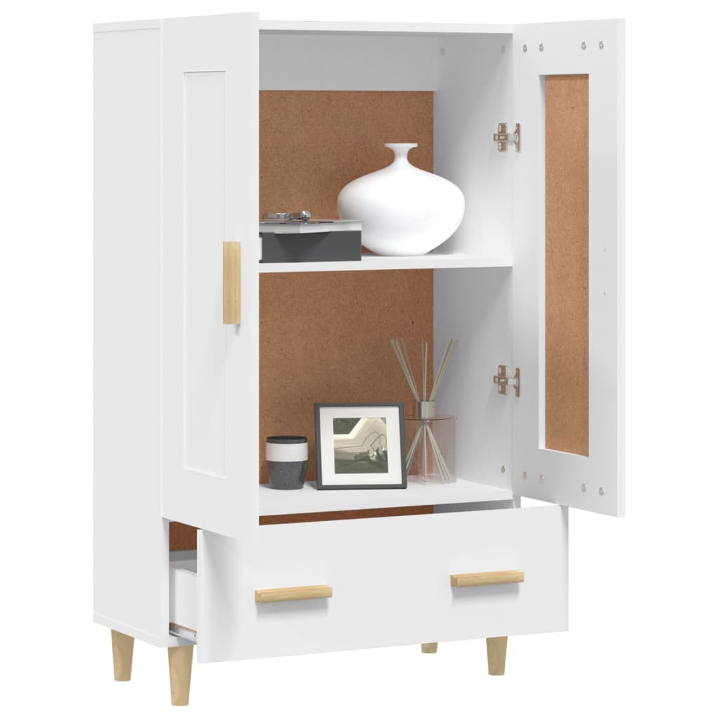 Buffet haut Blanc 70x31x115 cm Bois d'ingénierie - XIOS
