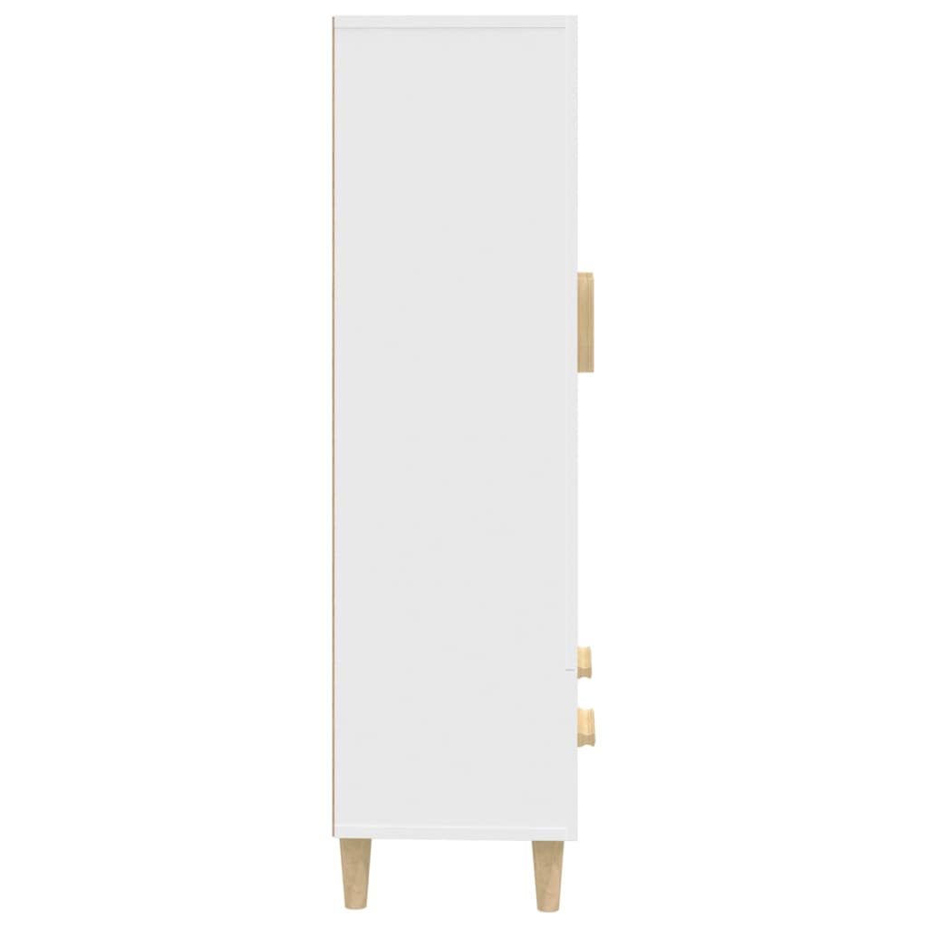 Buffet haut Blanc 70x31x115 cm Bois d'ingénierie - XIOS