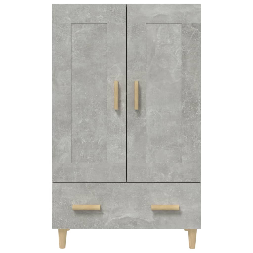 Buffet haut Gris béton 70x31x115 cm Bois d'ingénierie - XIOS