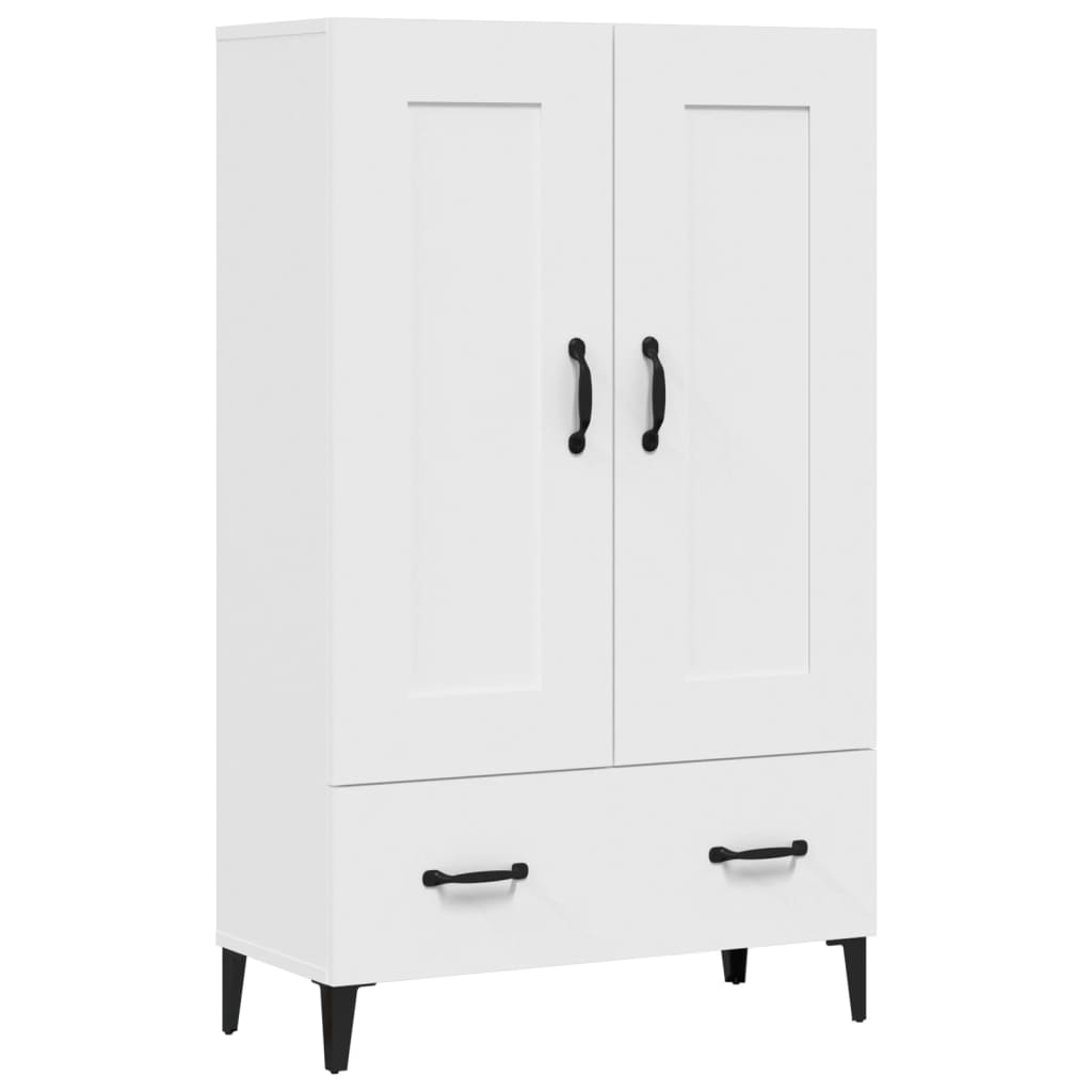 Buffet haut Blanc 70x31x115 cm Bois d'ingénierie - XIOS
