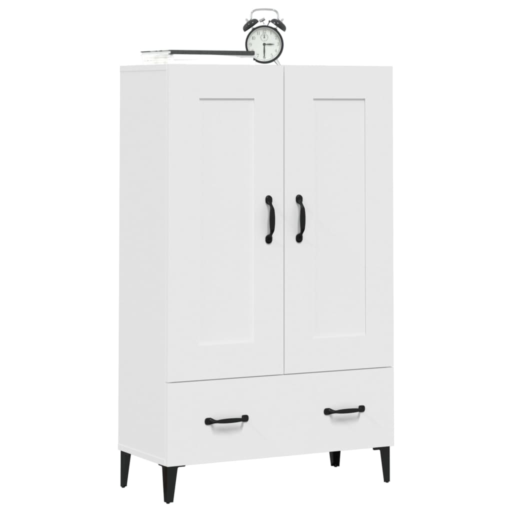 Buffet haut Blanc 70x31x115 cm Bois d'ingénierie - XIOS