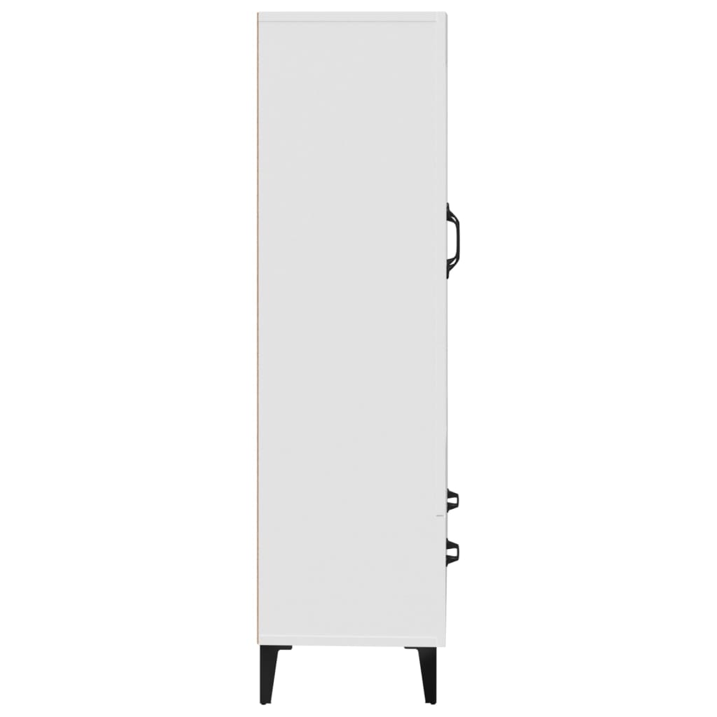 Buffet haut Blanc 70x31x115 cm Bois d'ingénierie - XIOS