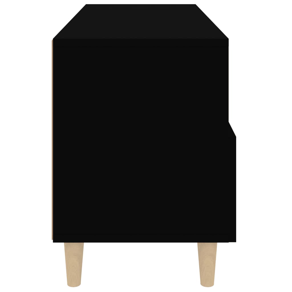 Meuble TV Noir 80x36x50 cm Bois d'ingénierie Meubles TV vidaXL   
