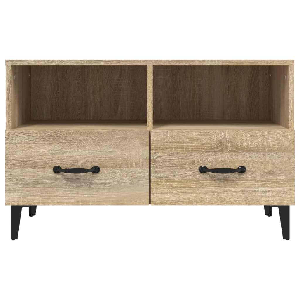Meuble TV Chêne sonoma 80x36x50 cm Bois d'ingénierie Meubles TV vidaXL   