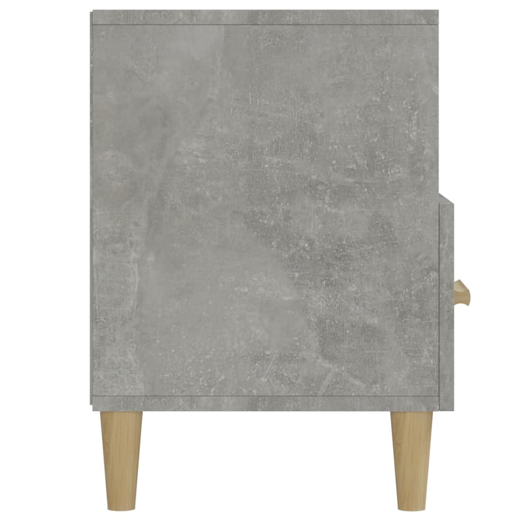 Meuble TV gris béton 102x36x50 cm bois d'ingénierie - XIOS