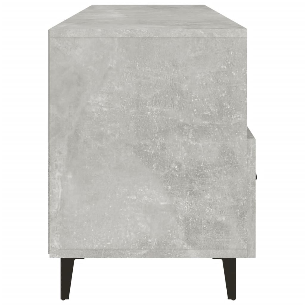 Meuble TV Gris béton 102x35x50 cm Bois d'ingénierie - XIOS