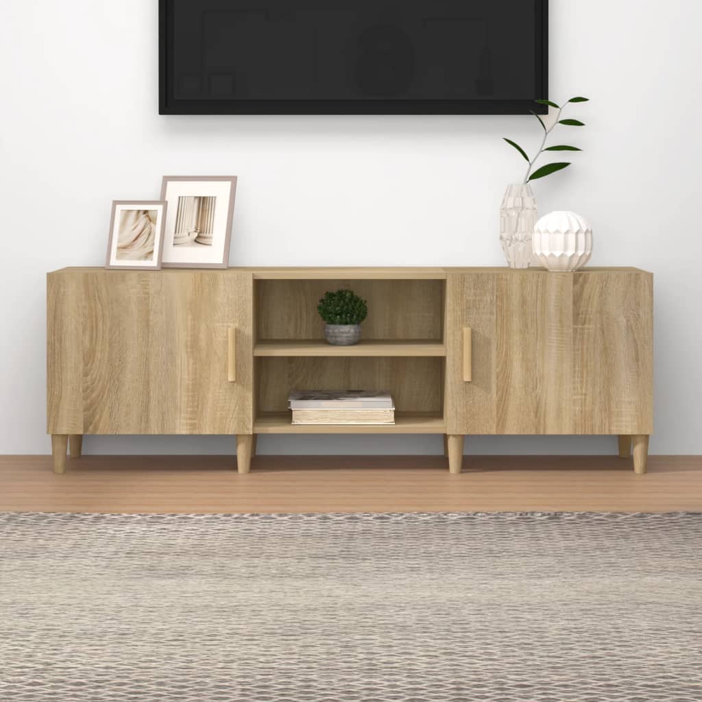 Meuble TV Chêne sonoma 150x30x50 cm Bois d'ingénierie - XIOS