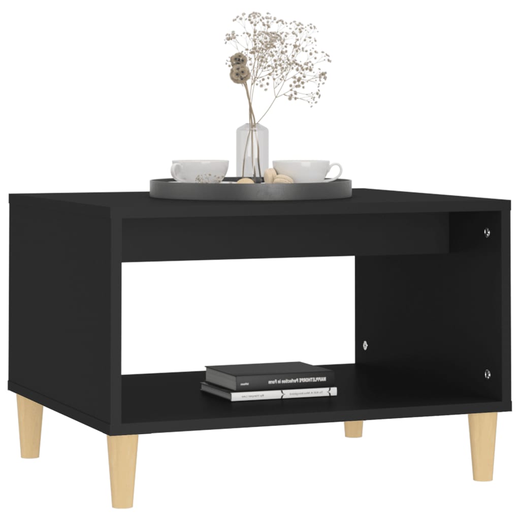 Table basse Noir 60x50x40 cm Bois d'ingénierie - XIOS