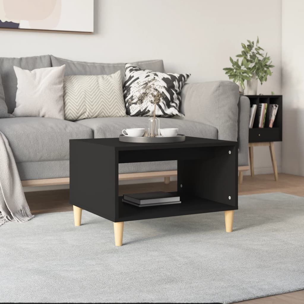 Table basse Noir 60x50x40 cm Bois d'ingénierie - XIOS