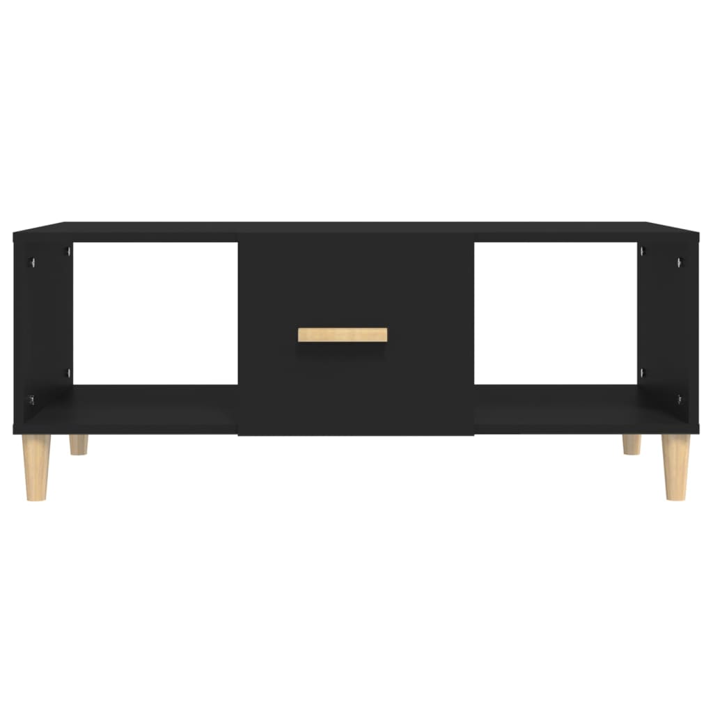 Table basse noir 102x50x40 cm bois d'ingénierie - XIOS