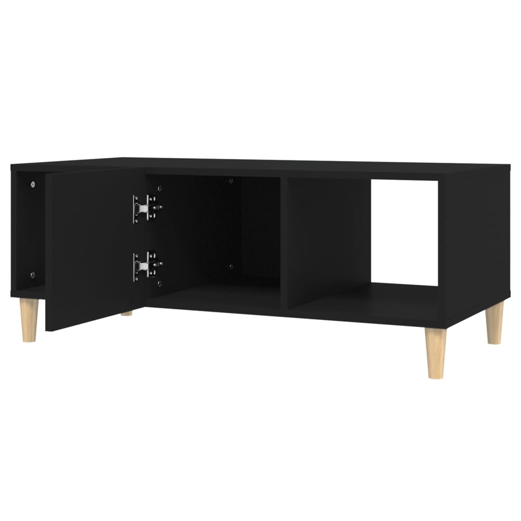 Table basse noir 102x50x40 cm bois d'ingénierie - XIOS