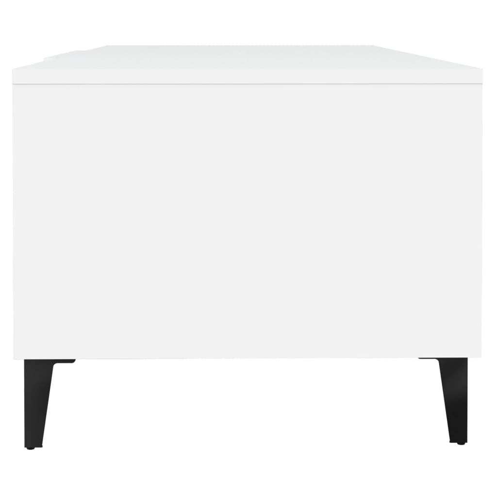 Table basse Blanc 102x50x40 cm Bois d'ingénierie - XIOS