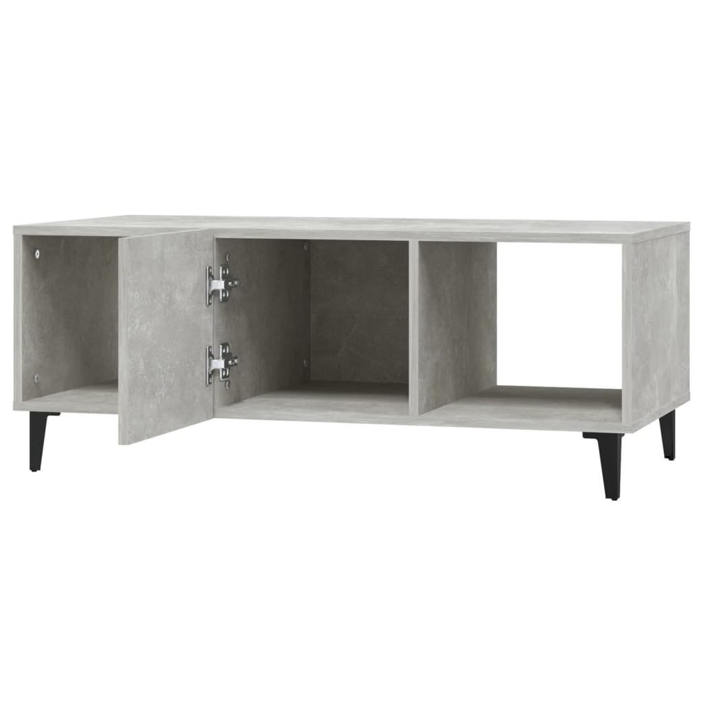 Table basse Gris béton 102x50x40 cm Bois d'ingénierie - XIOS