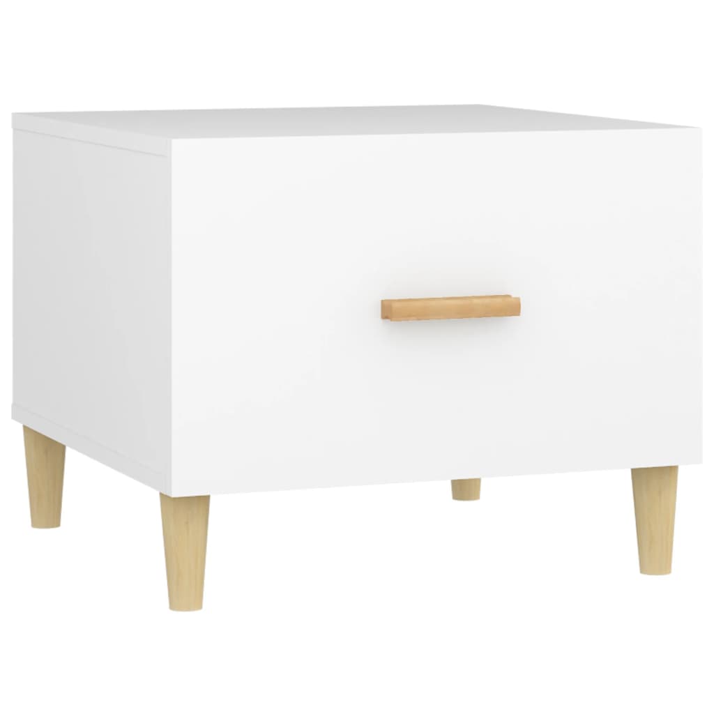 Tables basses 2 pcs blanc 50x50x40 cm bois d'ingénierie - XIOS