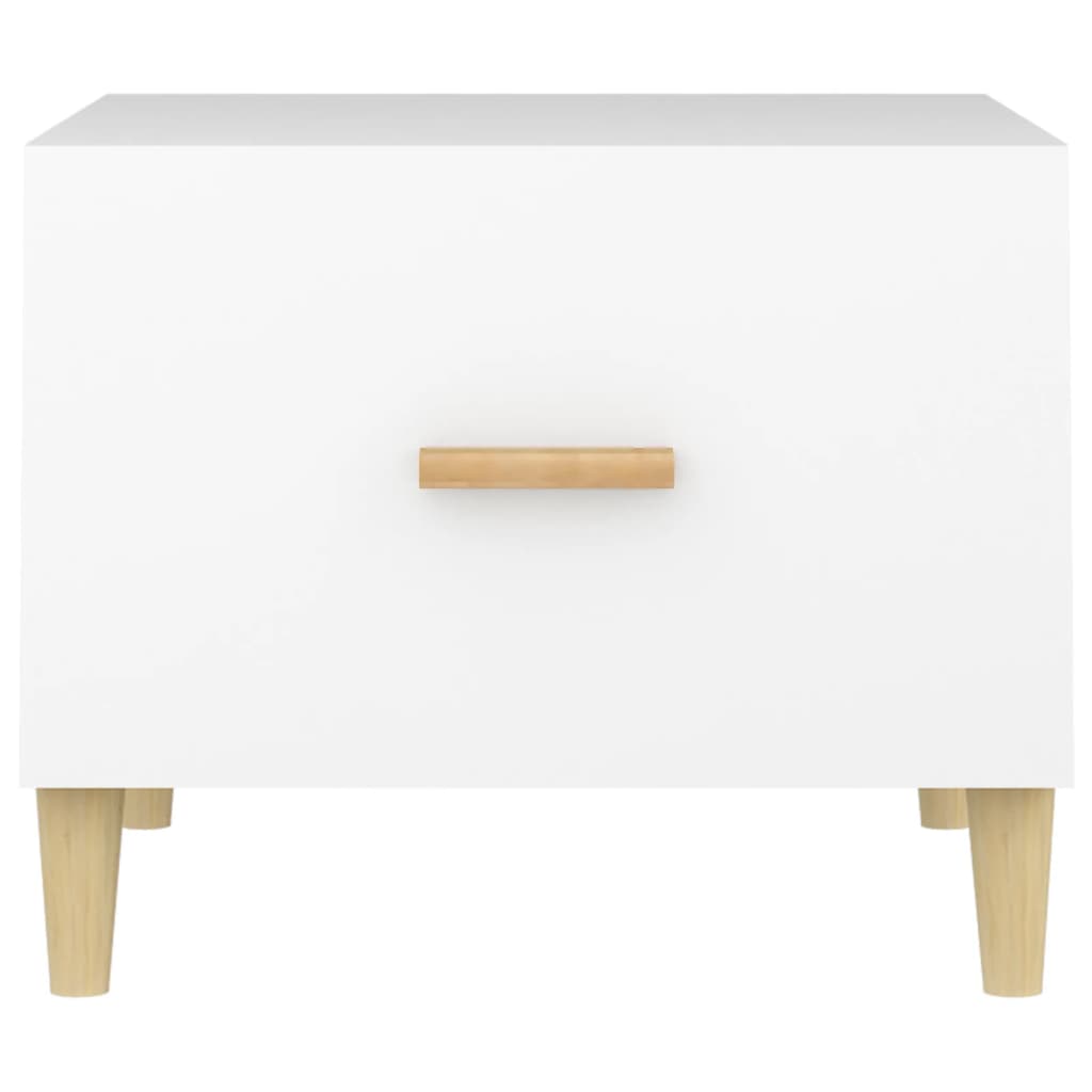 Tables basses 2 pcs blanc 50x50x40 cm bois d'ingénierie - XIOS