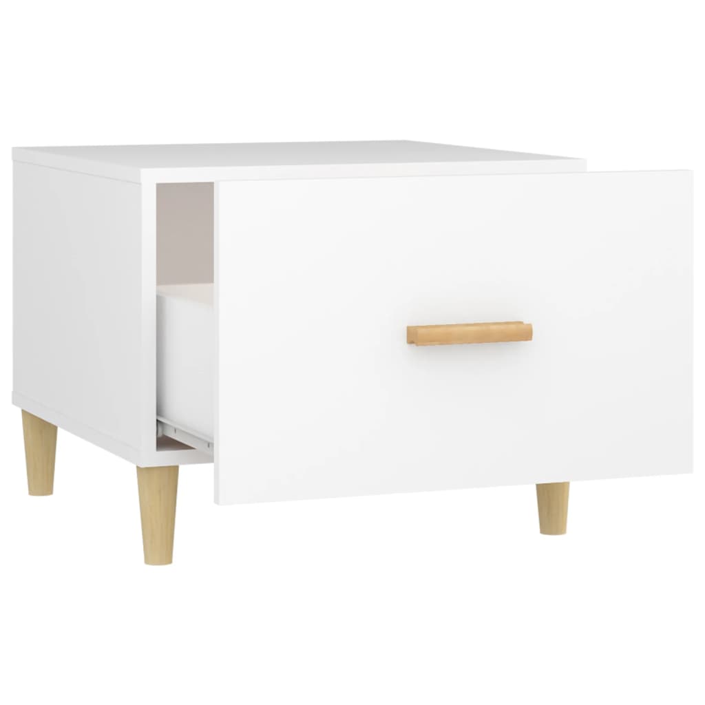 Tables basses 2 pcs blanc 50x50x40 cm bois d'ingénierie - XIOS