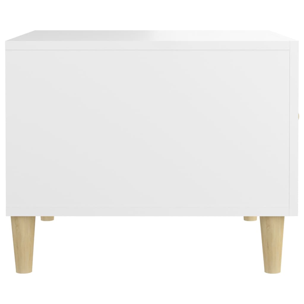 Tables basses 2 pcs blanc 50x50x40 cm bois d'ingénierie - XIOS