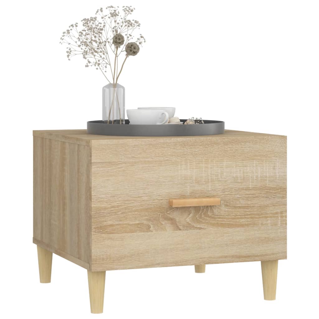 Tables basses 2 pcs chêne sonoma 50x50x40 cm bois d'ingénierie - XIOS