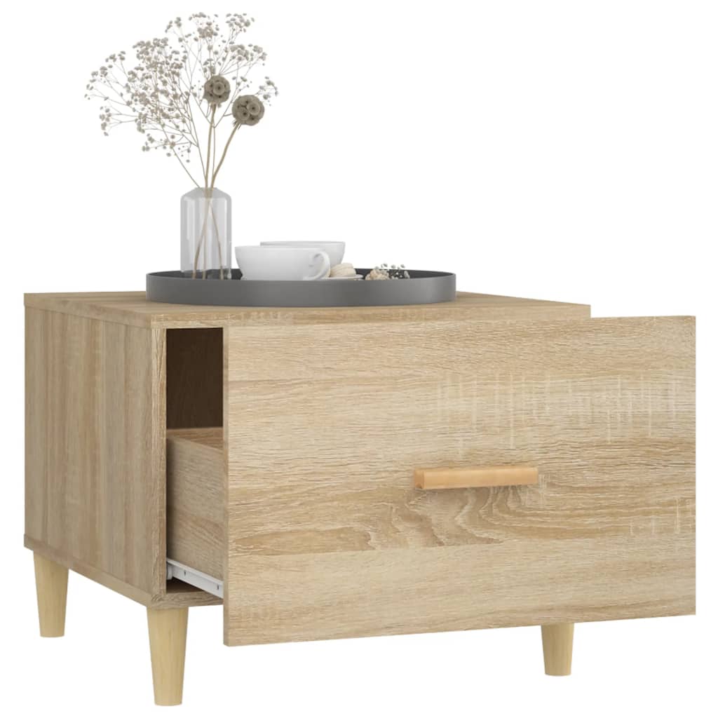 Tables basses 2 pcs chêne sonoma 50x50x40 cm bois d'ingénierie - XIOS