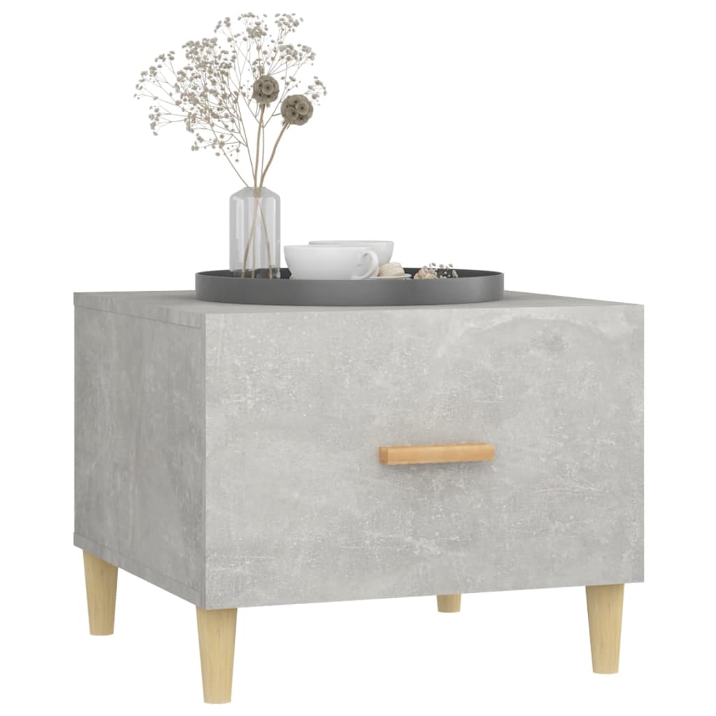 Table basse Gris béton 50x50x40 cm Bois d'ingénierie - XIOS
