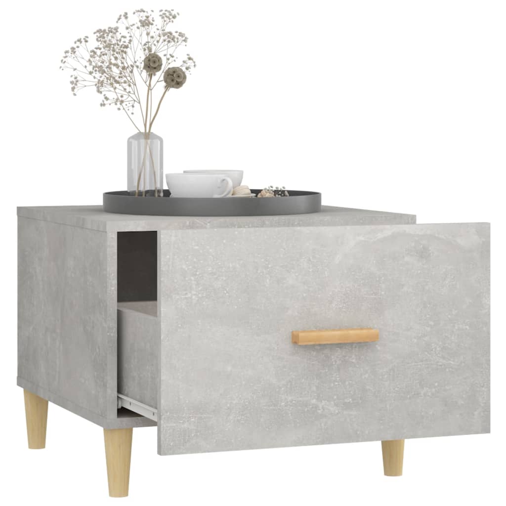 Table basse Gris béton 50x50x40 cm Bois d'ingénierie - XIOS
