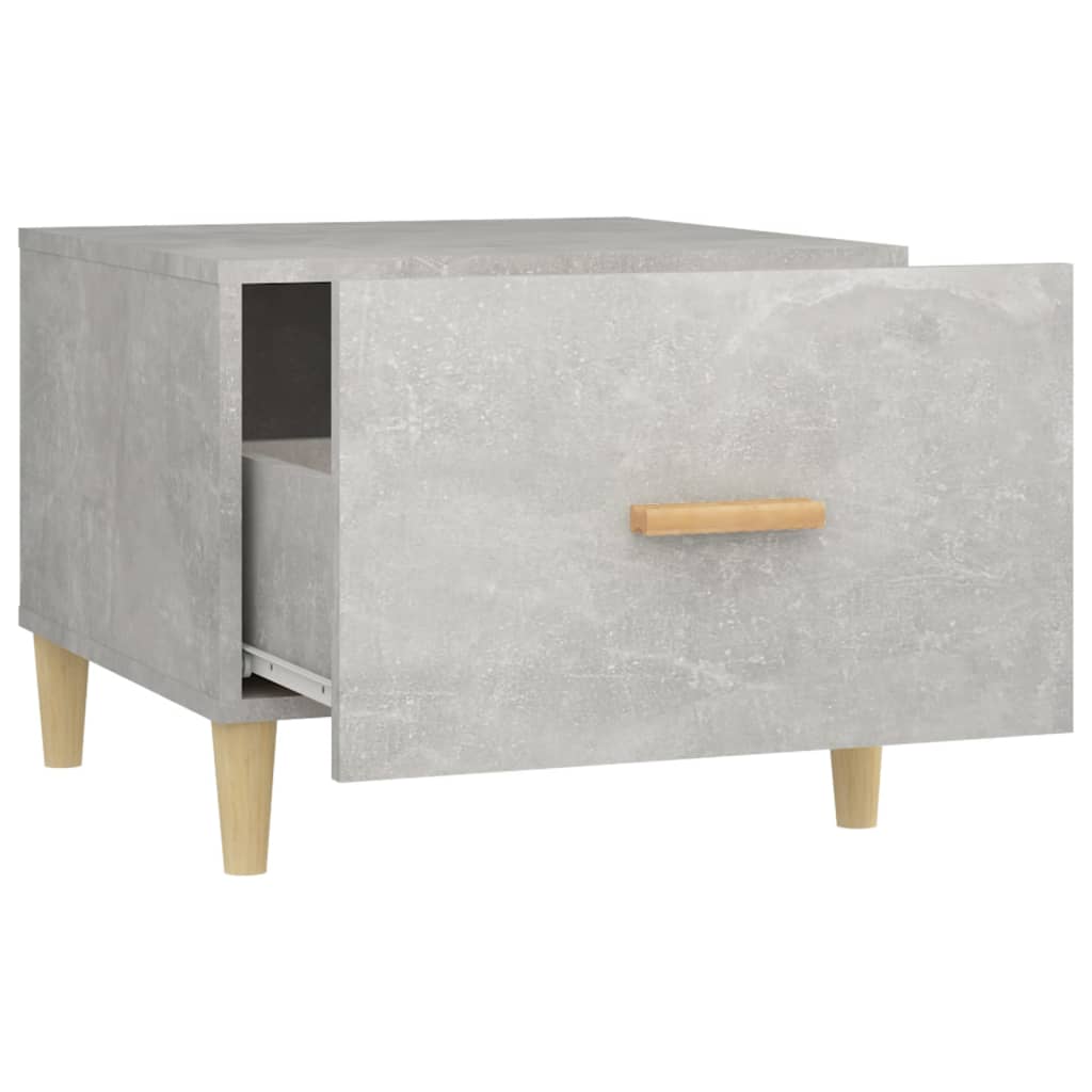 Table basse Gris béton 50x50x40 cm Bois d'ingénierie - XIOS